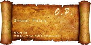 Ortner Petra névjegykártya